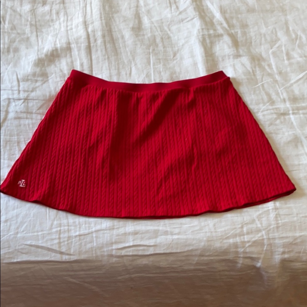 Ralph Lauren Mini Skirt Golf Tennis L red